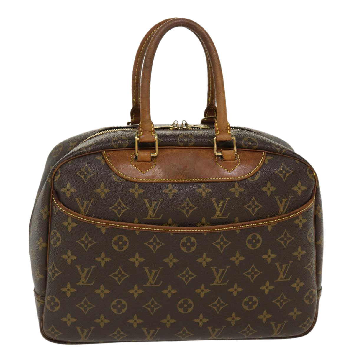 LOUIS VUITTON Monogram Deauville Hand Bag M47270 LV Auth 39011