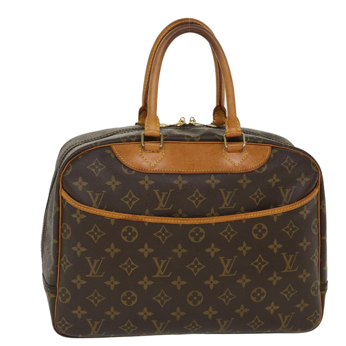 LOUIS VUITTON Monogram Deauville Hand Bag M47270 LV Auth 39016