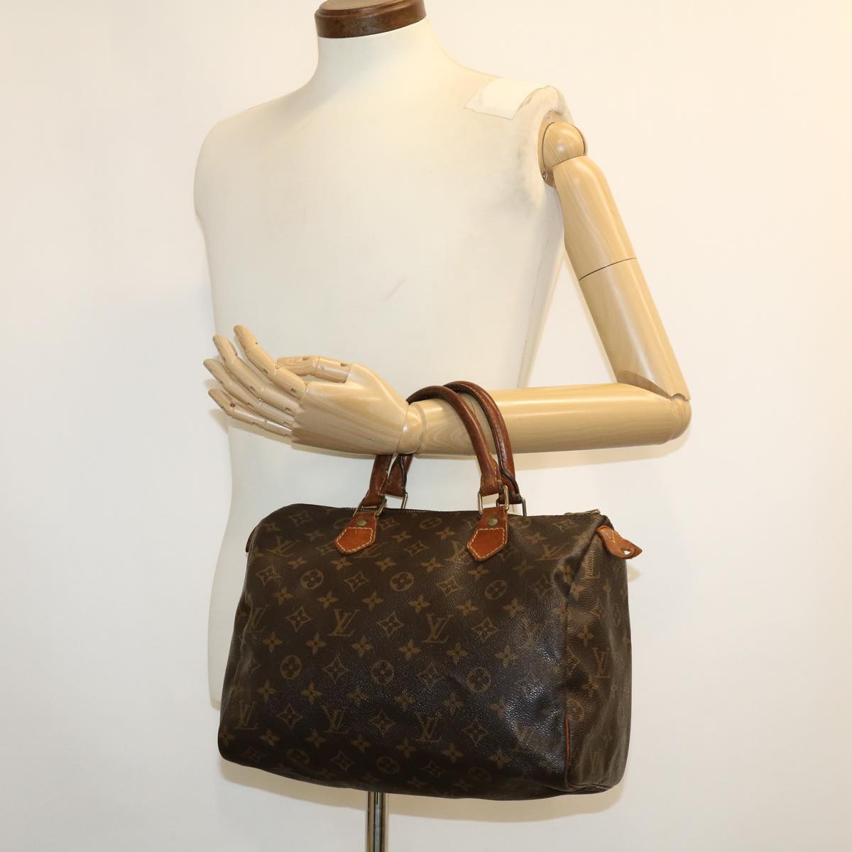 LOUIS VUITTON Monogram Speedy 30 Hand Bag M41526 LV Auth 39032