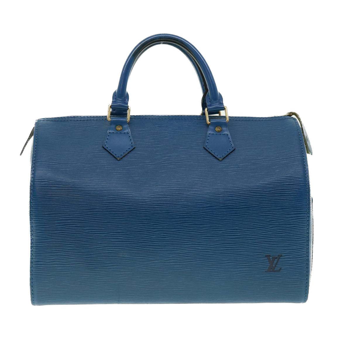 LOUIS VUITTON Epi Speedy 30 Hand Bag Toledo Blue M43005 LV Auth 39035