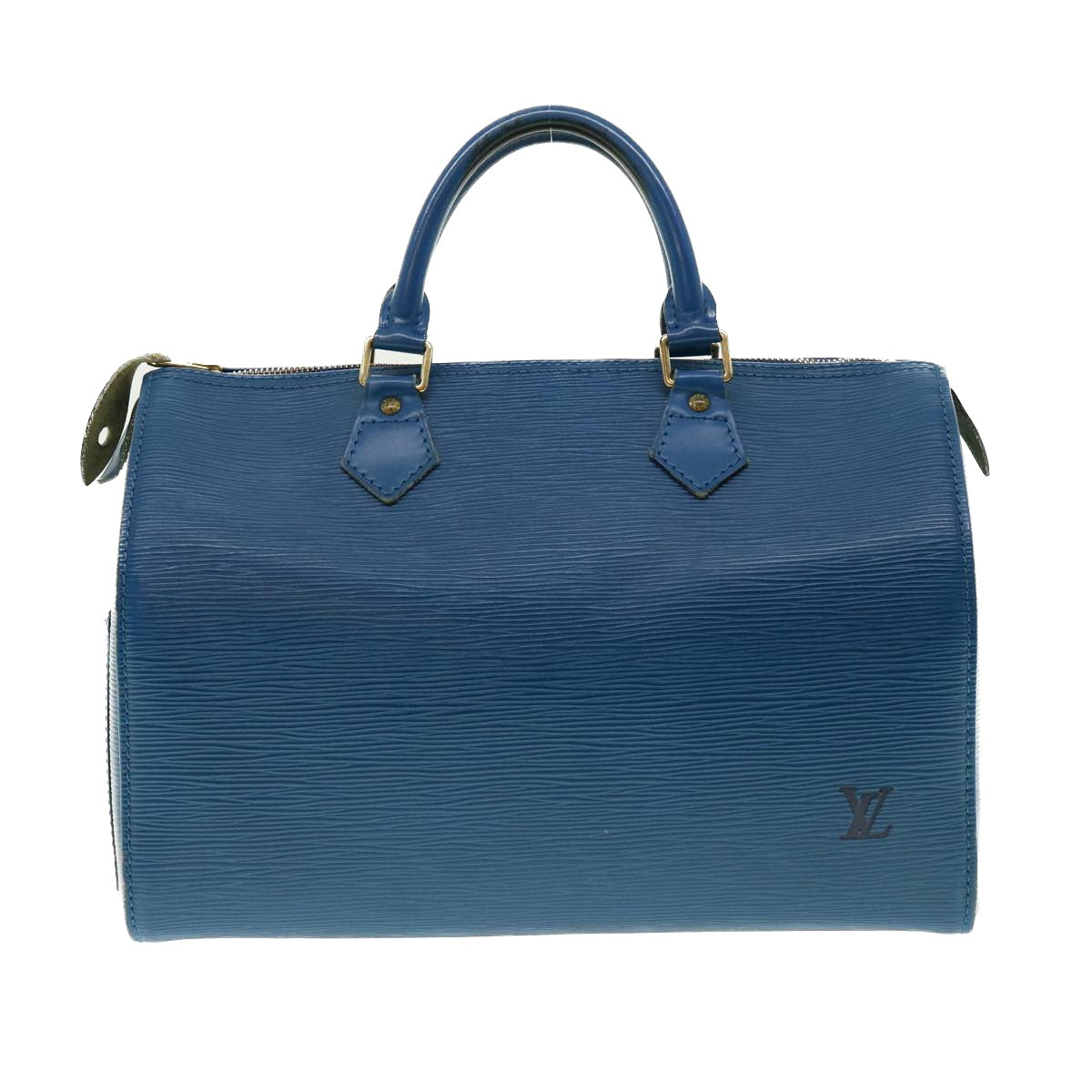 LOUIS VUITTON Epi Speedy 30 Hand Bag Toledo Blue M43005 LV Auth 39035