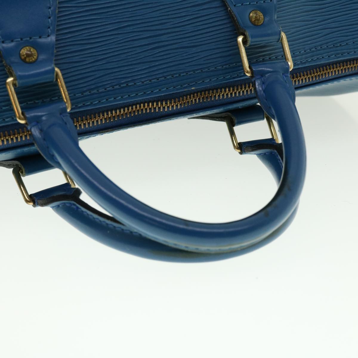 LOUIS VUITTON Epi Speedy 30 Hand Bag Toledo Blue M43005 LV Auth 39035