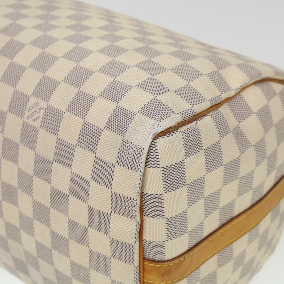 LOUIS VUITTON Damier Azur Speedy Bandouliere 35 Hand Bag N41002 LV Auth 39036