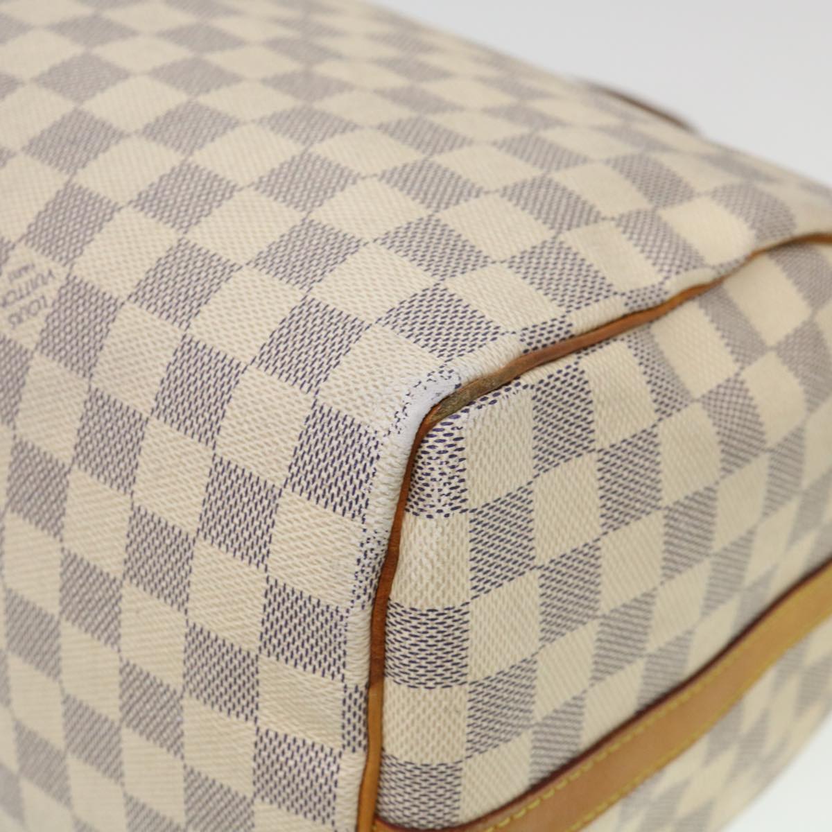 LOUIS VUITTON Damier Azur Speedy Bandouliere 35 Hand Bag N41002 LV Auth 39036