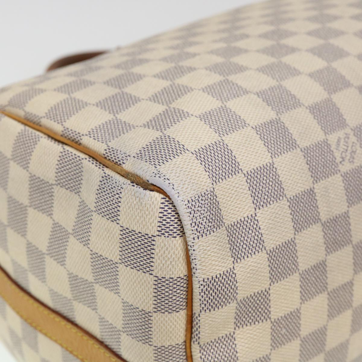 LOUIS VUITTON Damier Azur Speedy Bandouliere 35 Hand Bag N41002 LV Auth 39036