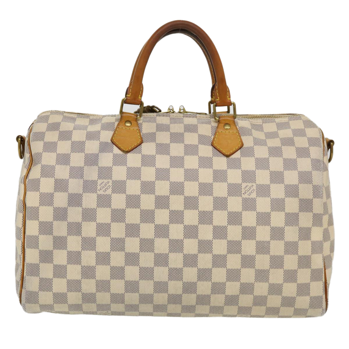 LOUIS VUITTON Damier Azur Speedy Bandouliere 35 Hand Bag N41002 LV Auth 39036