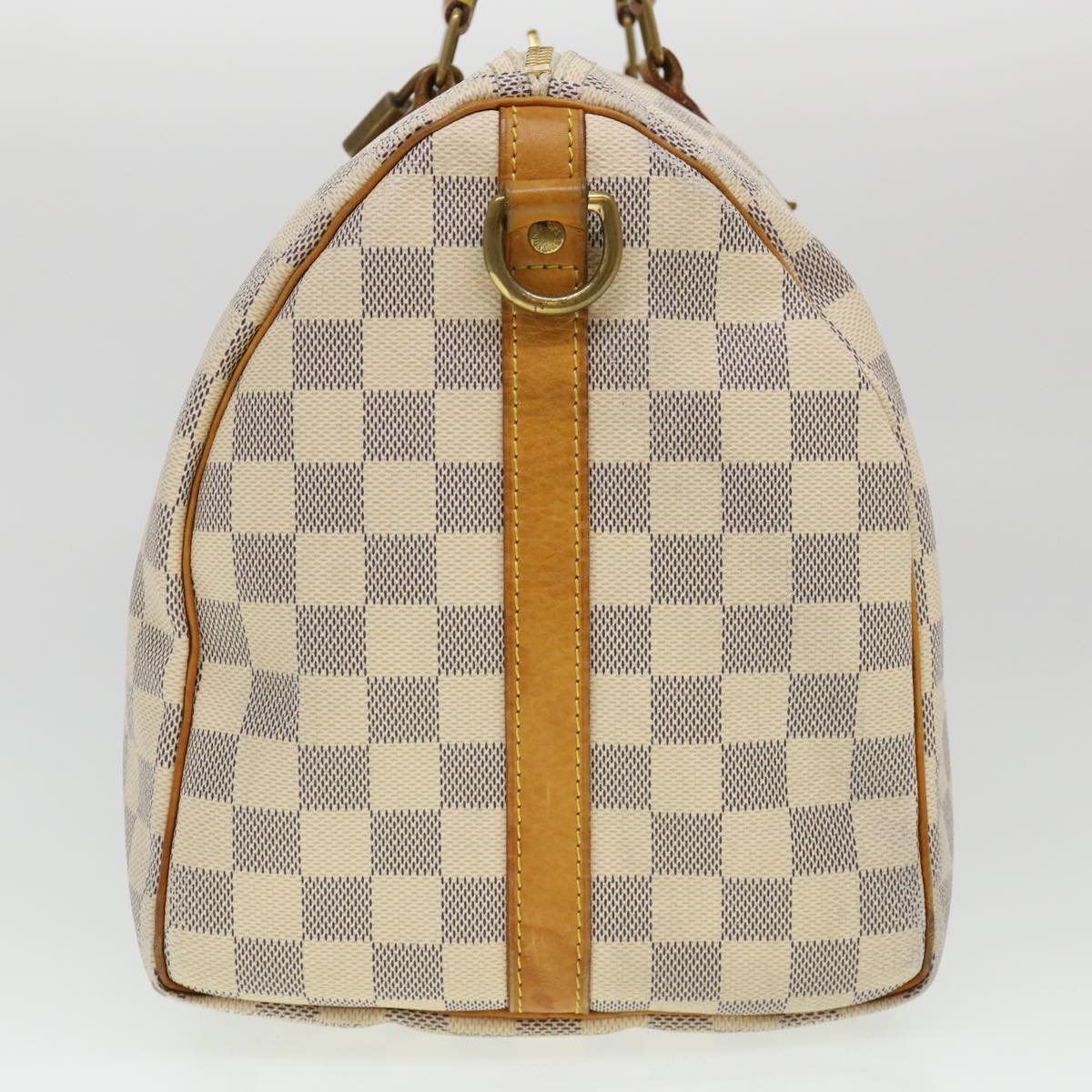 LOUIS VUITTON Damier Azur Speedy Bandouliere 35 Hand Bag N41002 LV Auth 39036