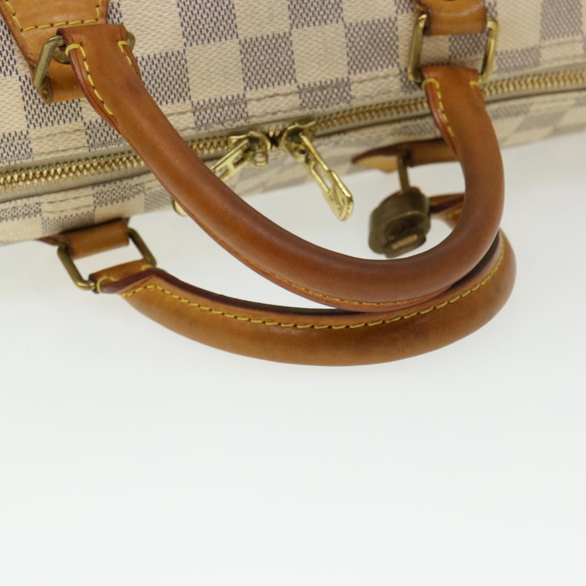 LOUIS VUITTON Damier Azur Speedy Bandouliere 35 Hand Bag N41002 LV Auth 39036