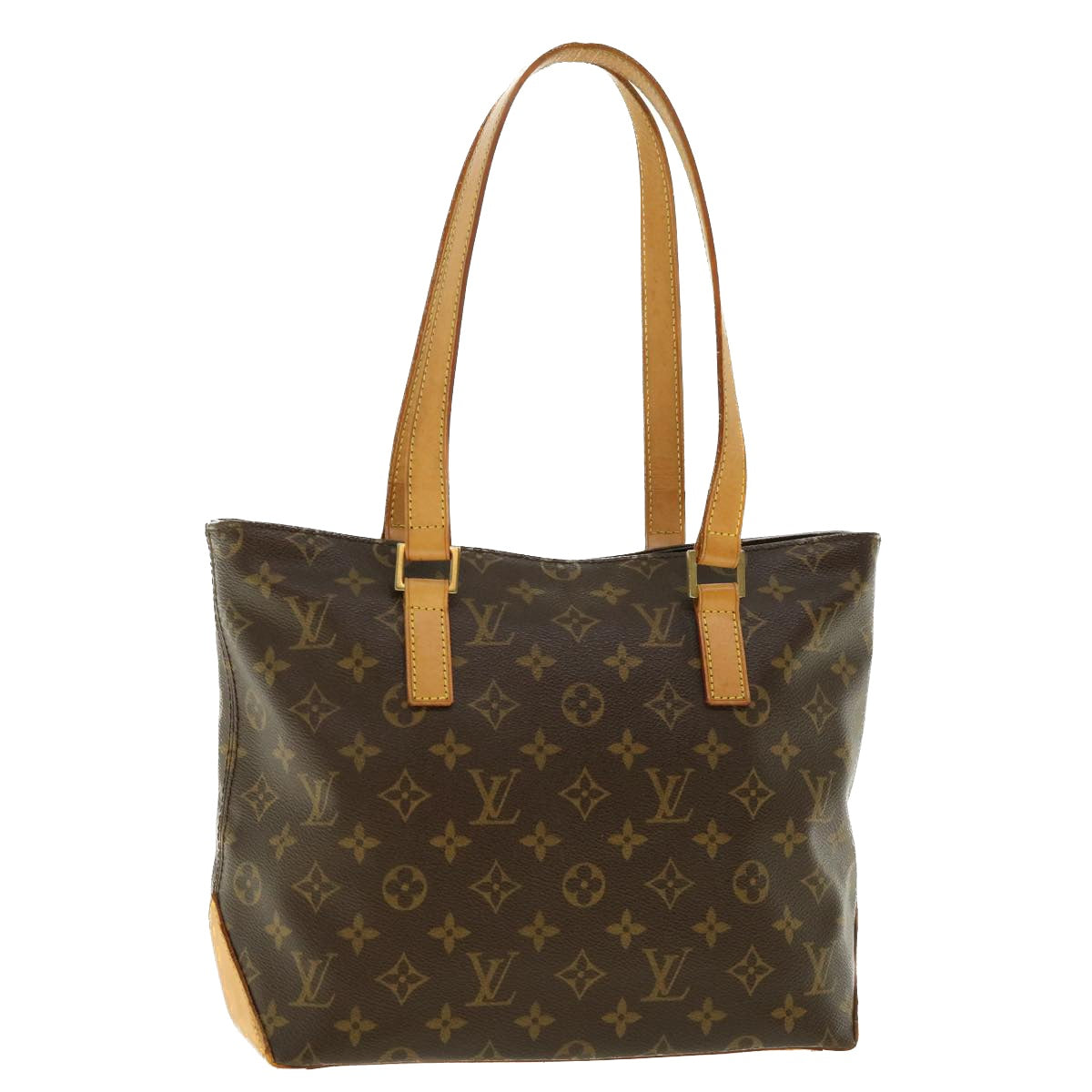 LOUIS VUITTON Monogram Cabas Piano Tote Bag M51148 LV Auth 39038