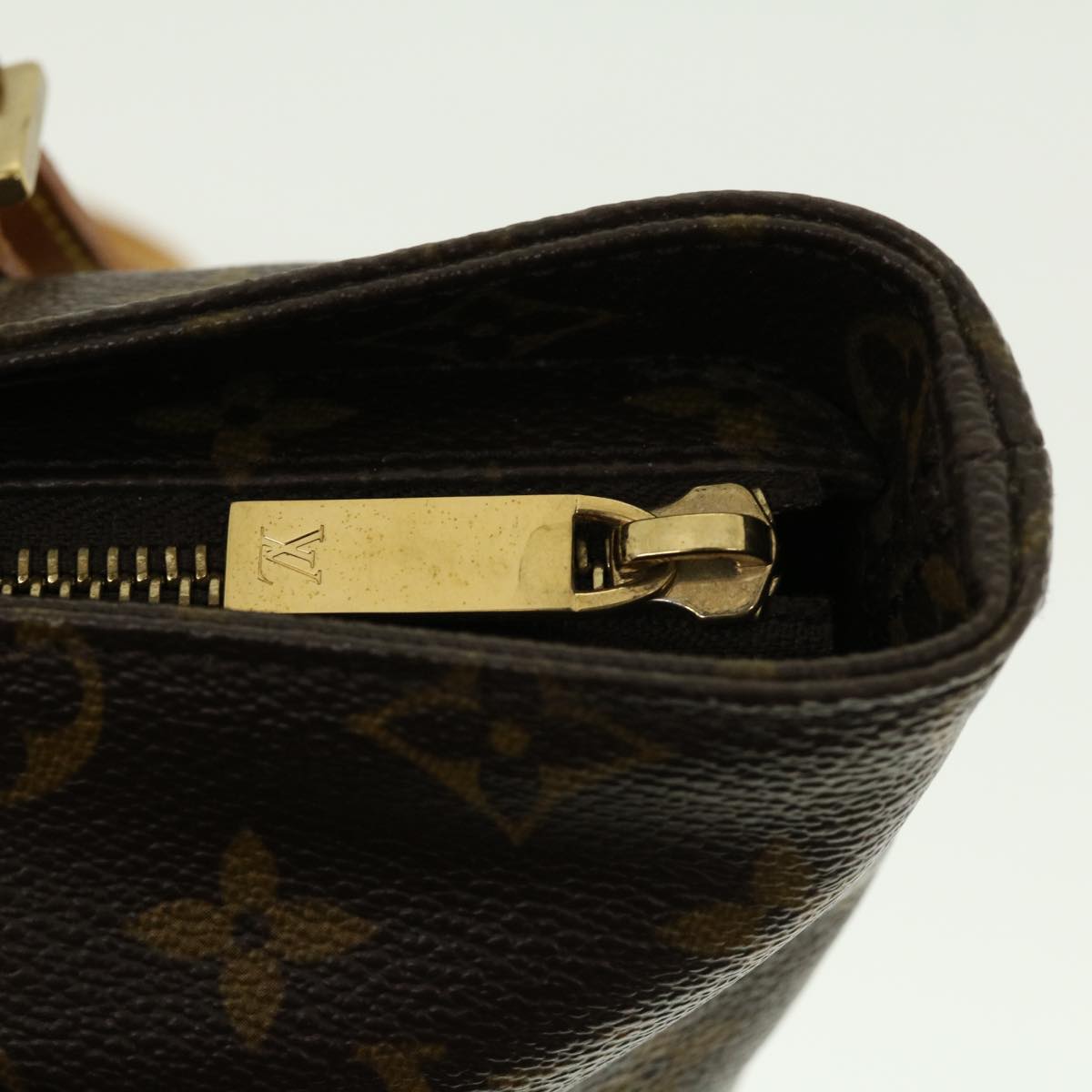 LOUIS VUITTON Monogram Cabas Piano Tote Bag M51148 LV Auth 39038