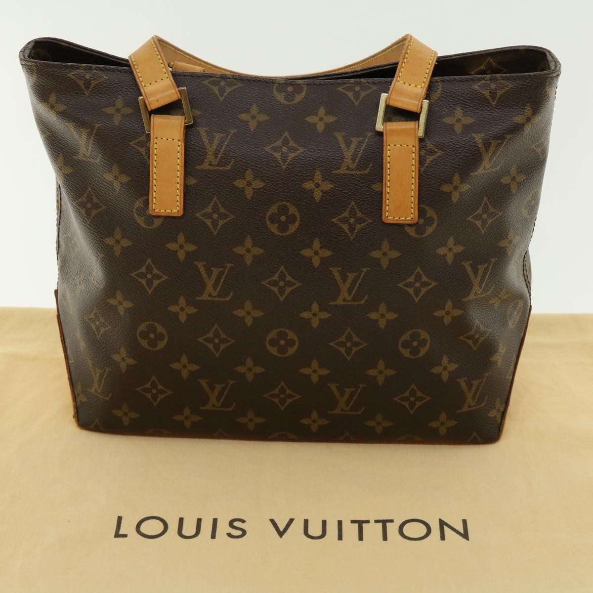 LOUIS VUITTON Monogram Cabas Piano Tote Bag M51148 LV Auth 39038