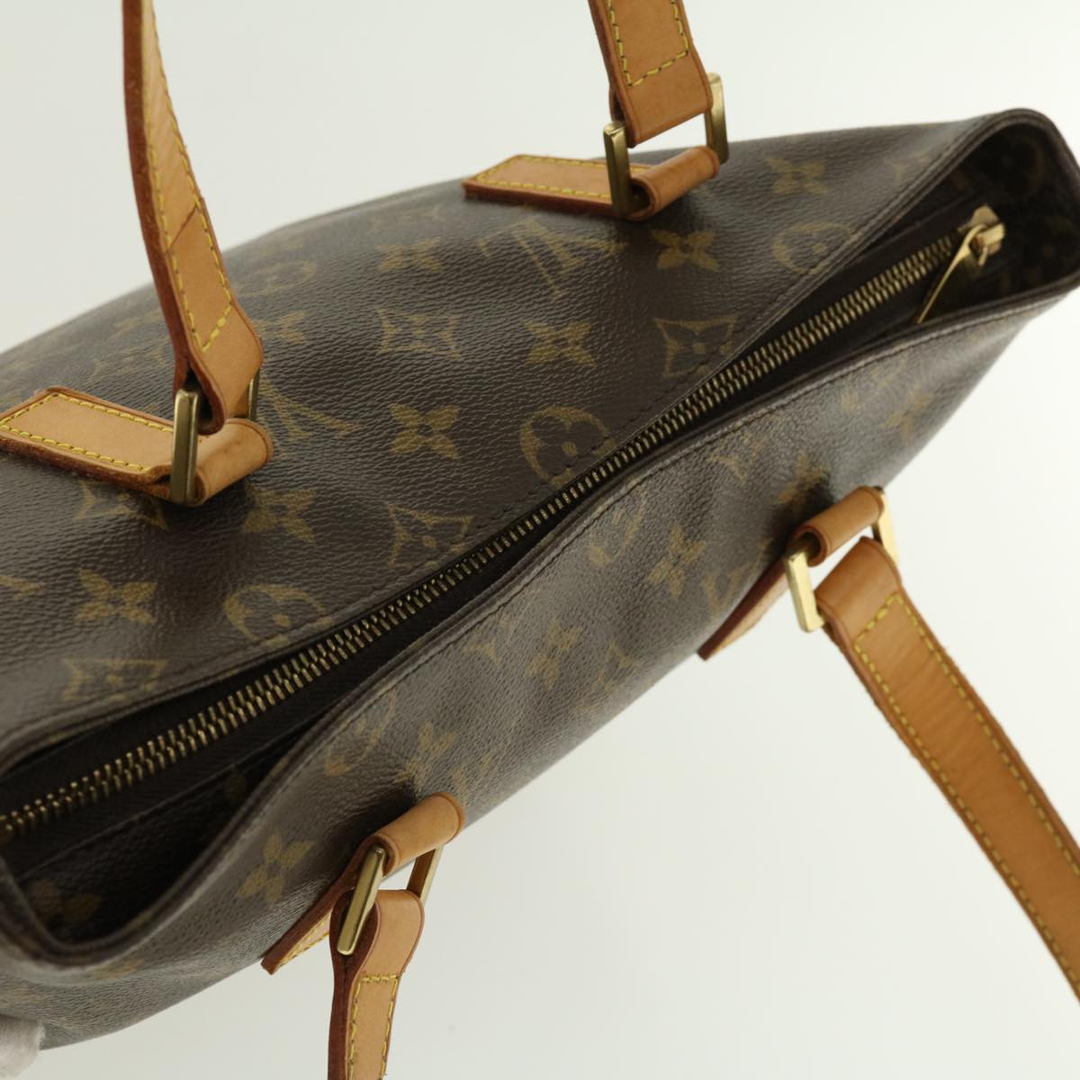 LOUIS VUITTON Monogram Cabas Piano Tote Bag M51148 LV Auth 39038