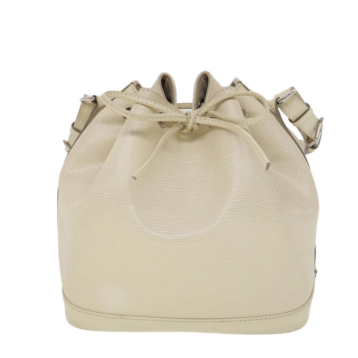 LOUIS VUITTON Epi Petit Noe Shoulder Bag White Yvoire M4084J LV Auth 39066