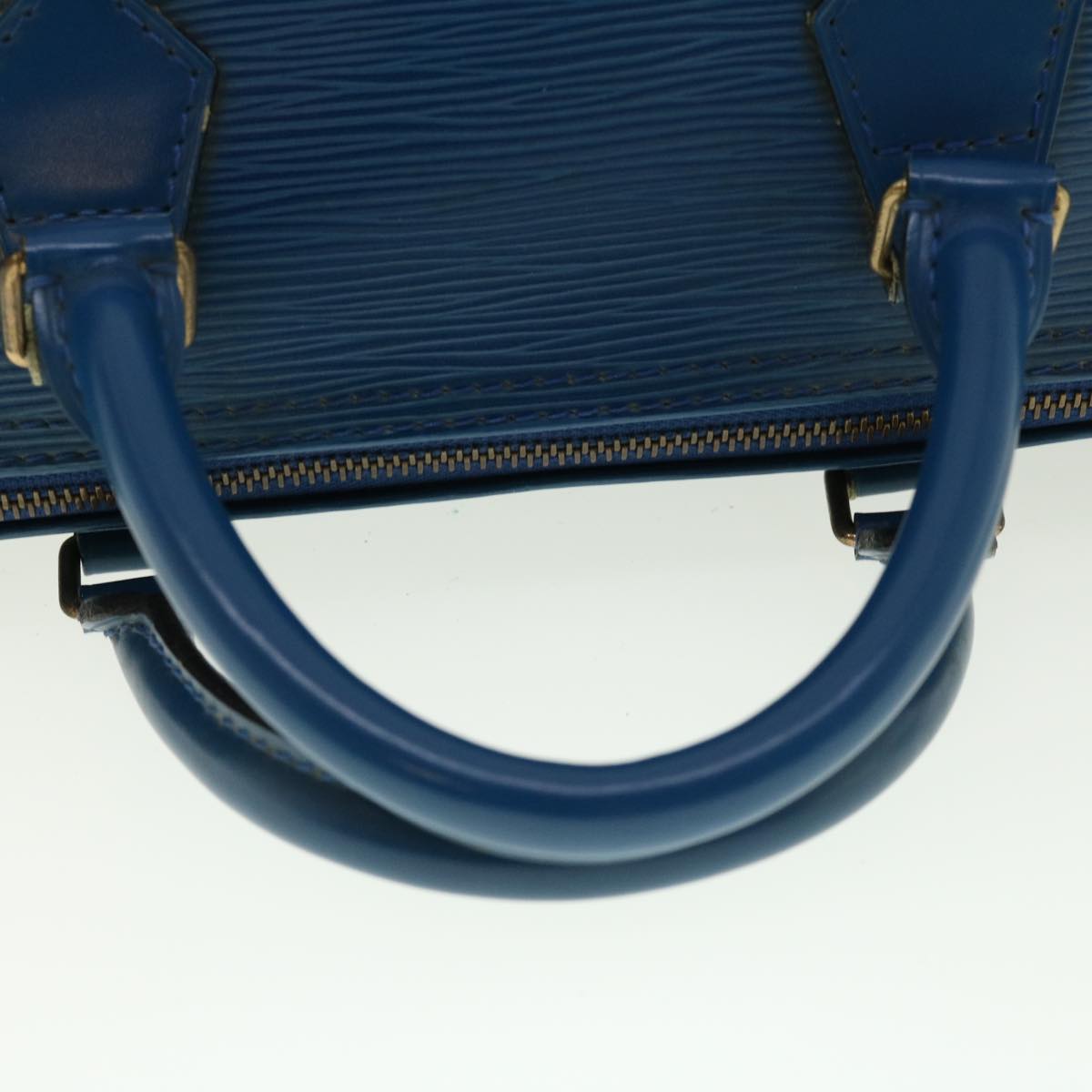 LOUIS VUITTON Epi Speedy 30 Hand Bag Toledo Blue M43005 LV Auth 39078