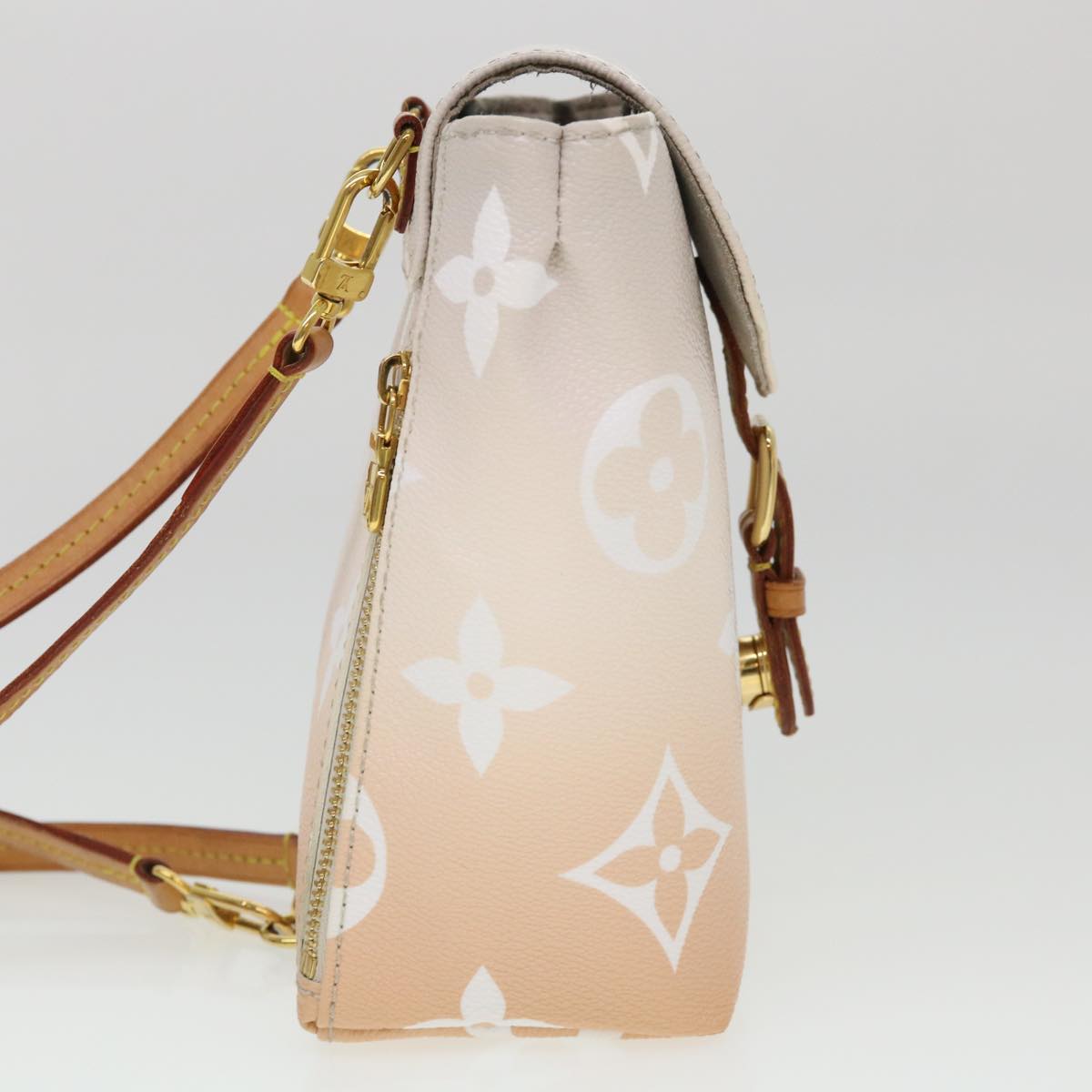 LOUIS VUITTON Monogram By The Pool Tiny Backpack Gris Bloom M45764 LV Auth 39091