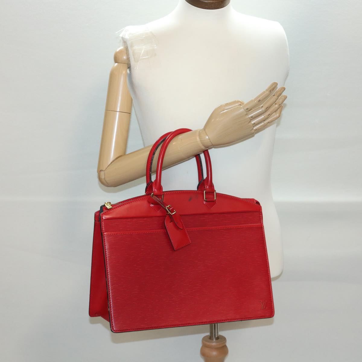 LOUIS VUITTON Epi Riviera Hand Bag Red M48187 LV Auth 39094