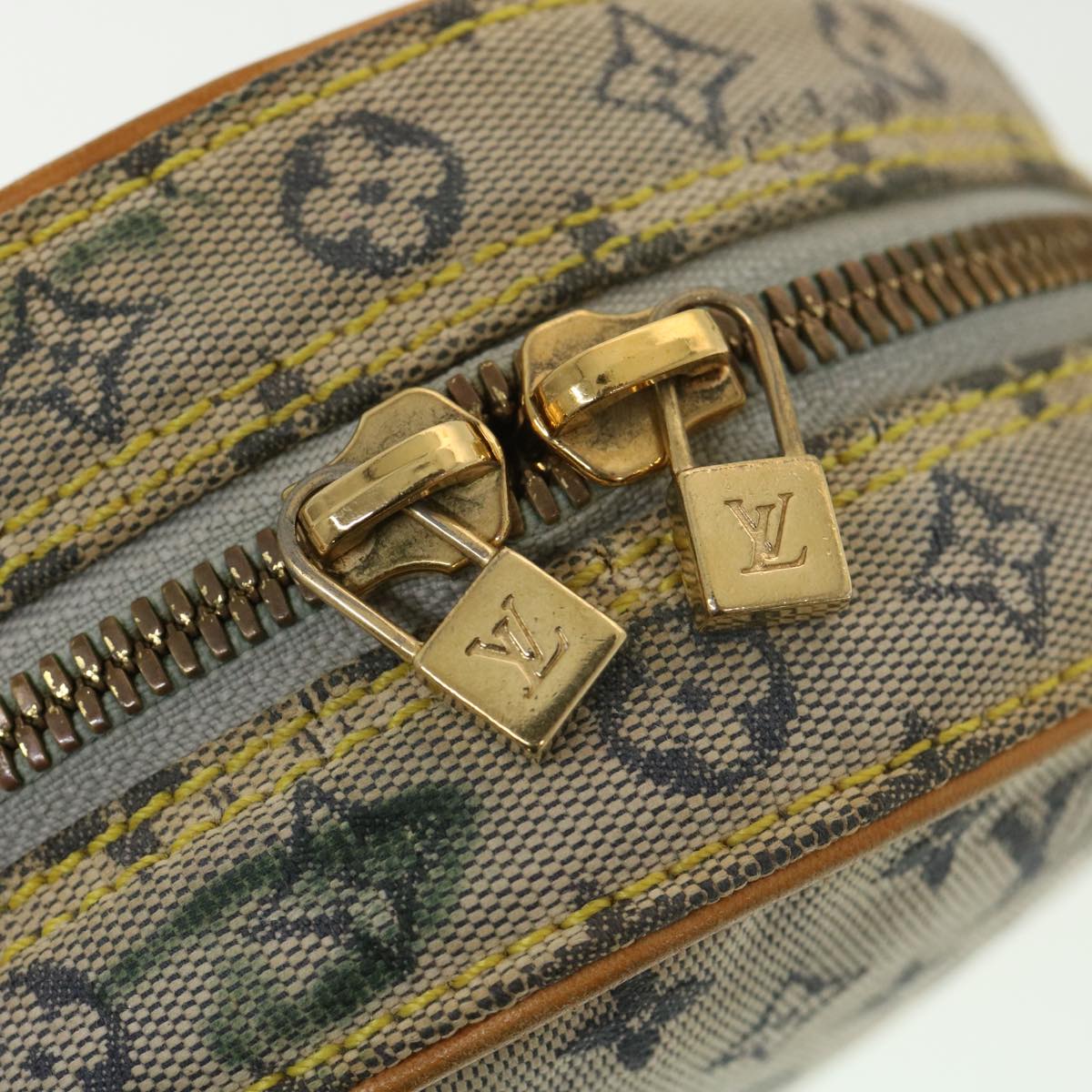 LOUIS VUITTON Monogram Mini Jeanne PM Shoulder Bag Blue M92001 LV Auth 39117