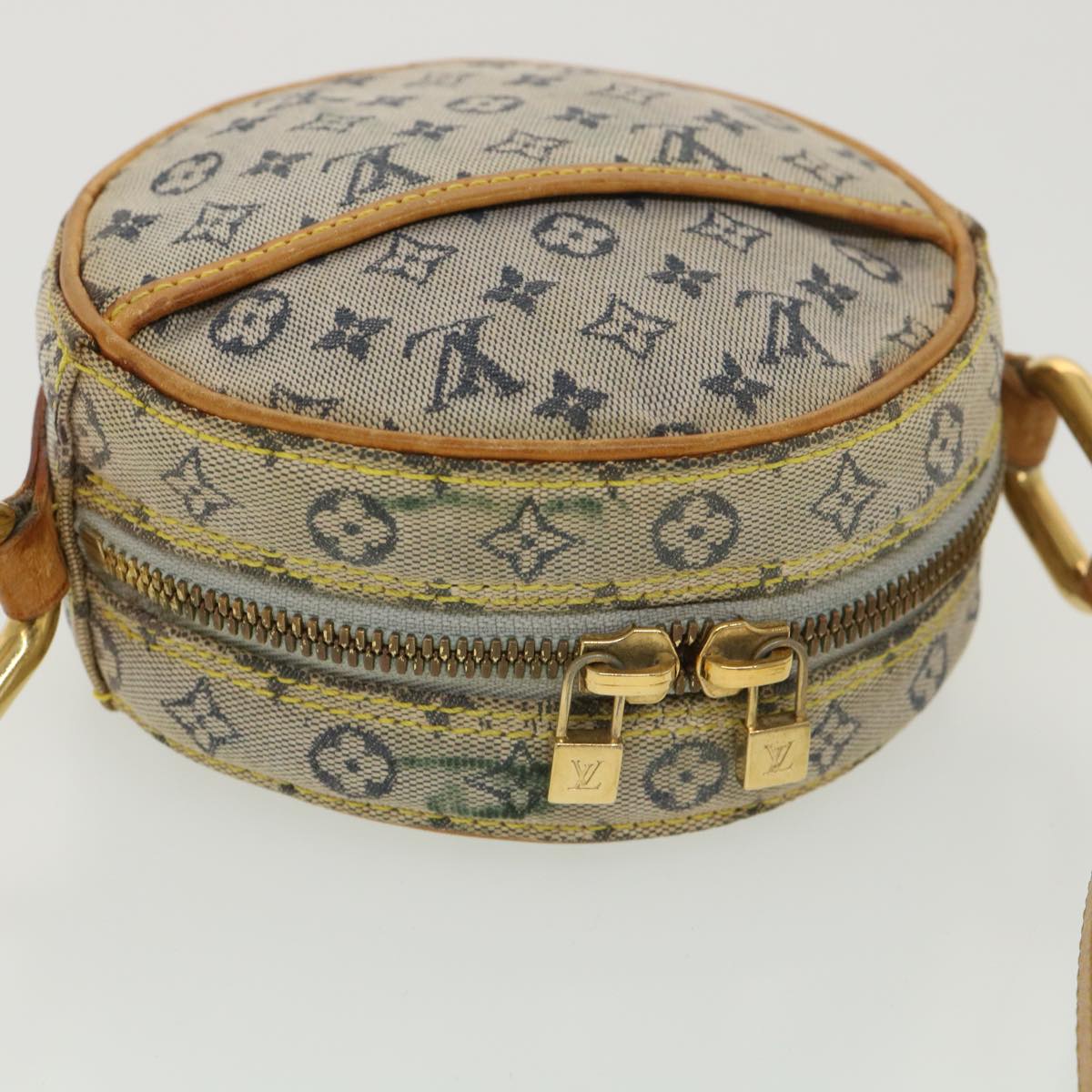 LOUIS VUITTON Monogram Mini Jeanne PM Shoulder Bag Blue M92001 LV Auth 39117