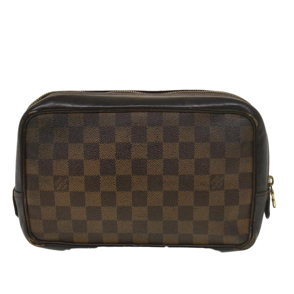 LOUIS VUITTON Damier Ebene Trousse Toilette Clutch Bag N47623 LV Auth 39121 - 0