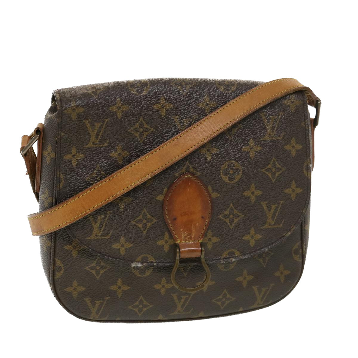 LOUIS VUITTON Monogram Saint Cloud GM Shoulder Bag M51242 LV Auth 39126