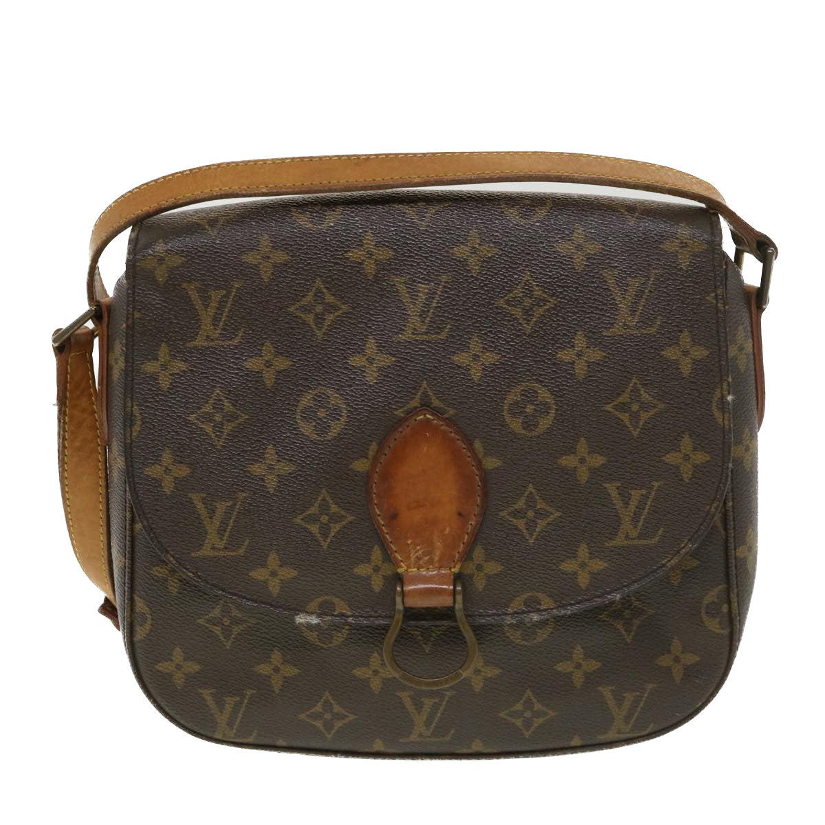 LOUIS VUITTON Monogram Saint Cloud GM Shoulder Bag M51242 LV Auth 39126