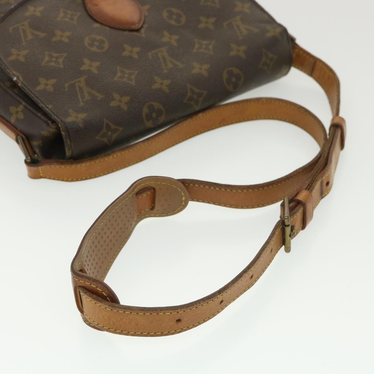 LOUIS VUITTON Monogram Saint Cloud GM Shoulder Bag M51242 LV Auth 39126