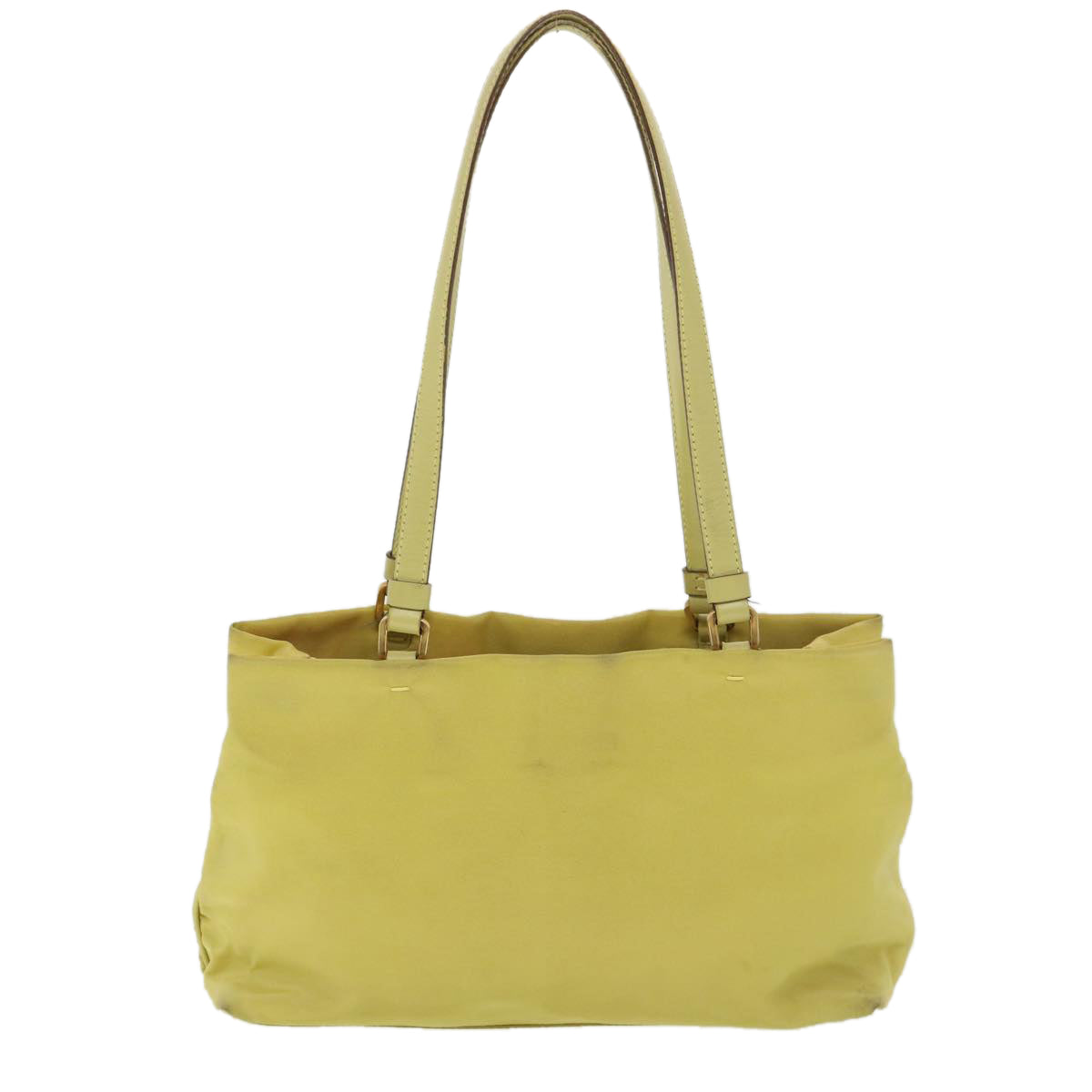 PRADA Shoulder Bag Nylon Yellow Auth 39147 - 0