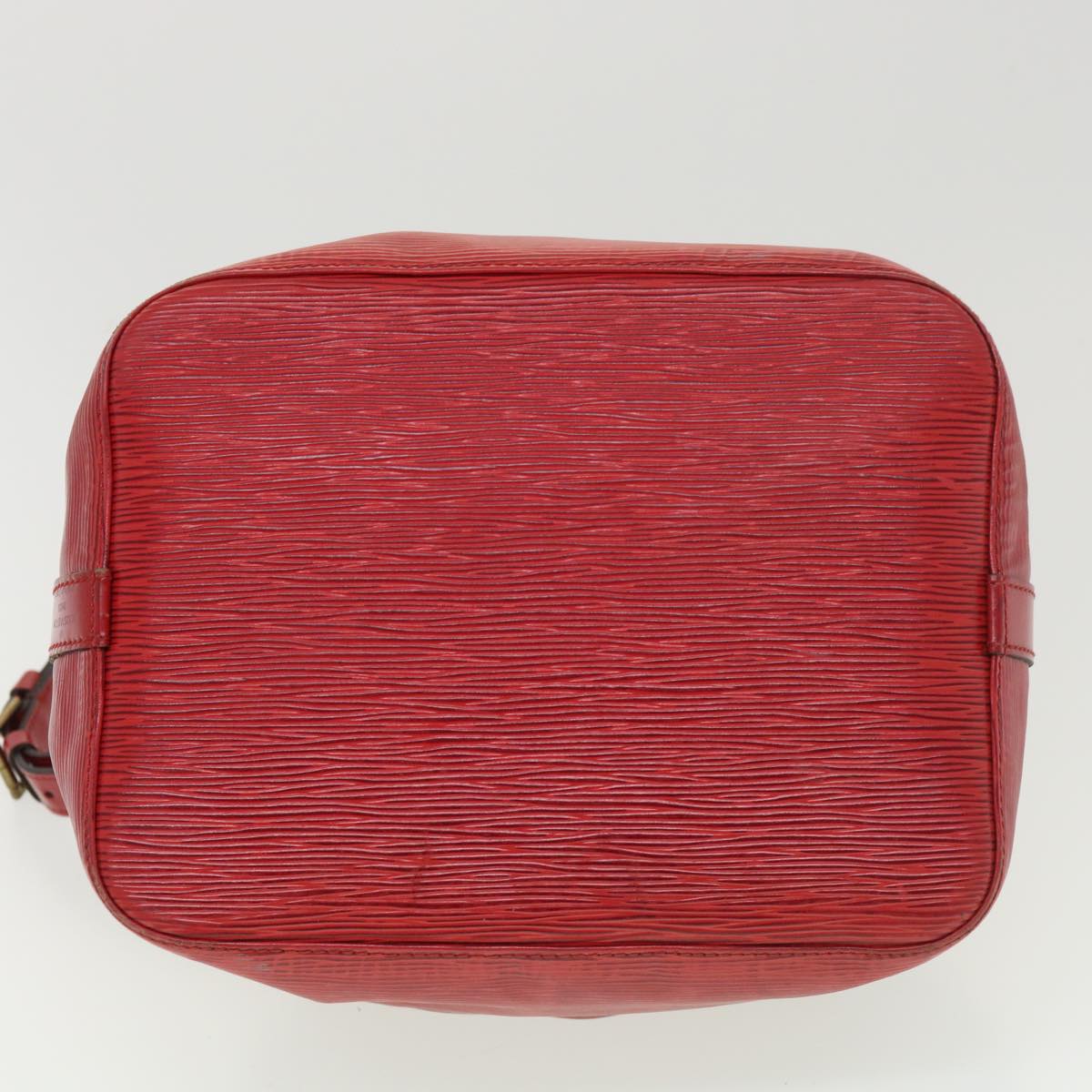 LOUIS VUITTON Epi Petit Noe Shoulder Bag Red M44107 LV Auth 39185