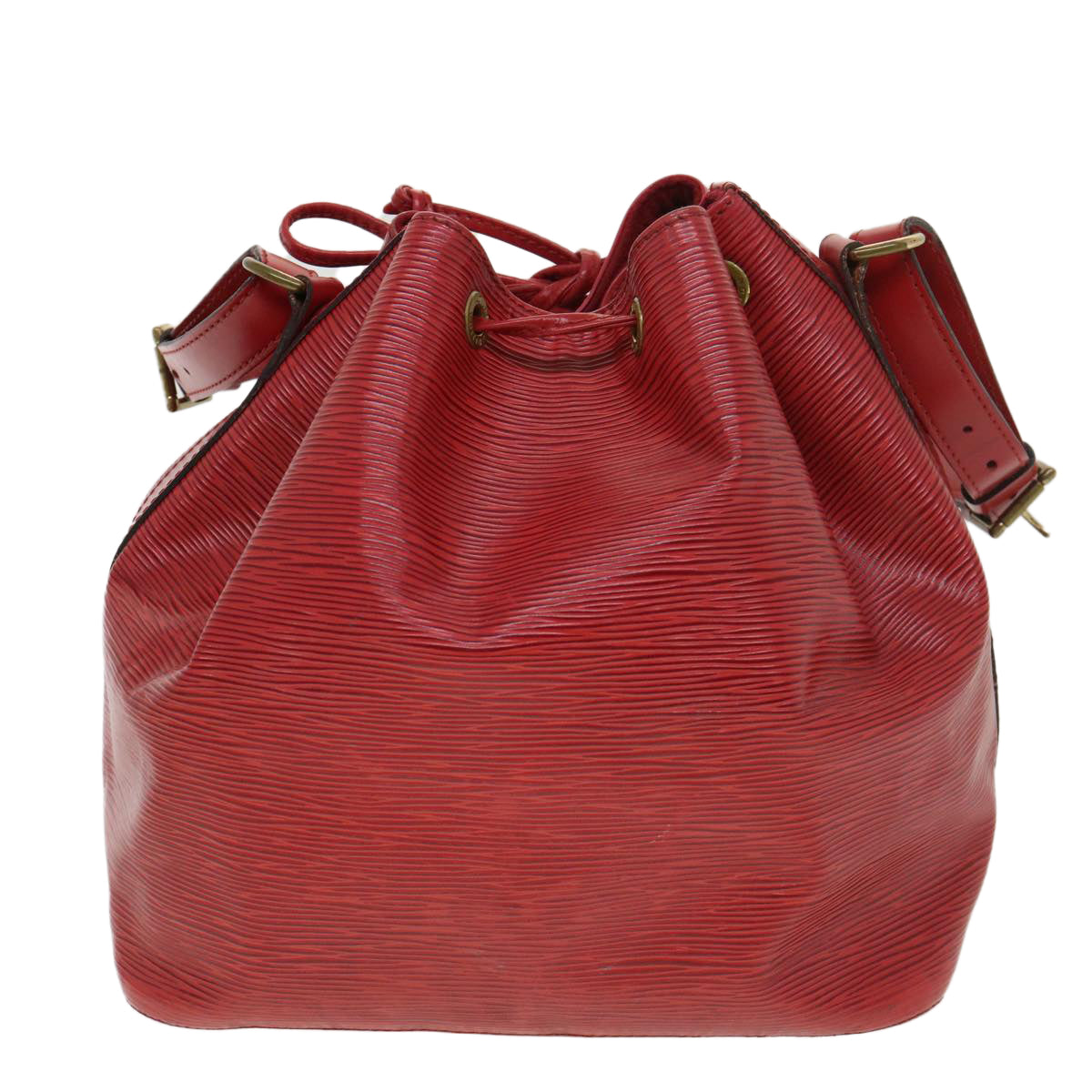 LOUIS VUITTON Epi Petit Noe Shoulder Bag Red M44107 LV Auth 39185 - 0