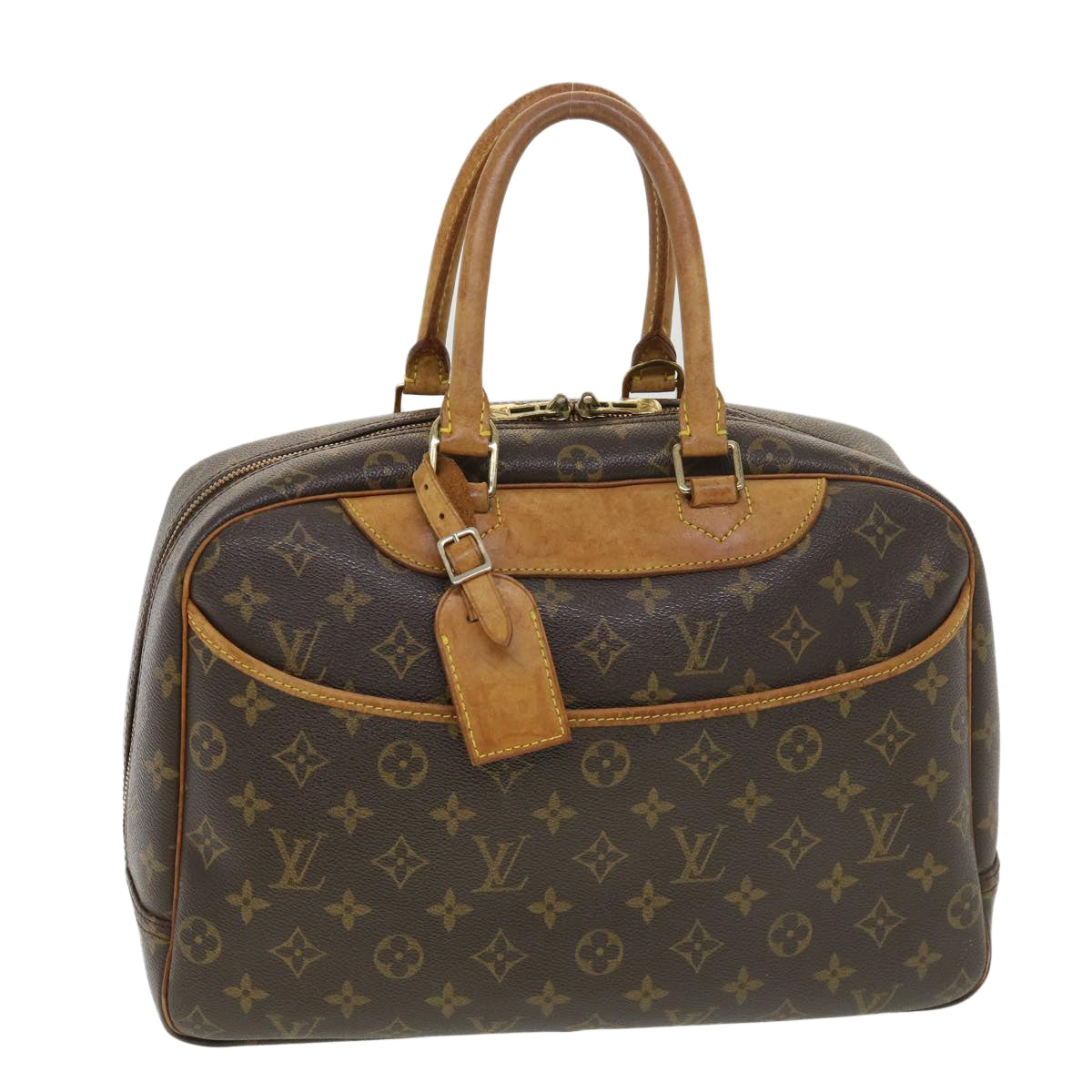 LOUIS VUITTON Monogram Deauville Hand Bag M47270 LV Auth 39187