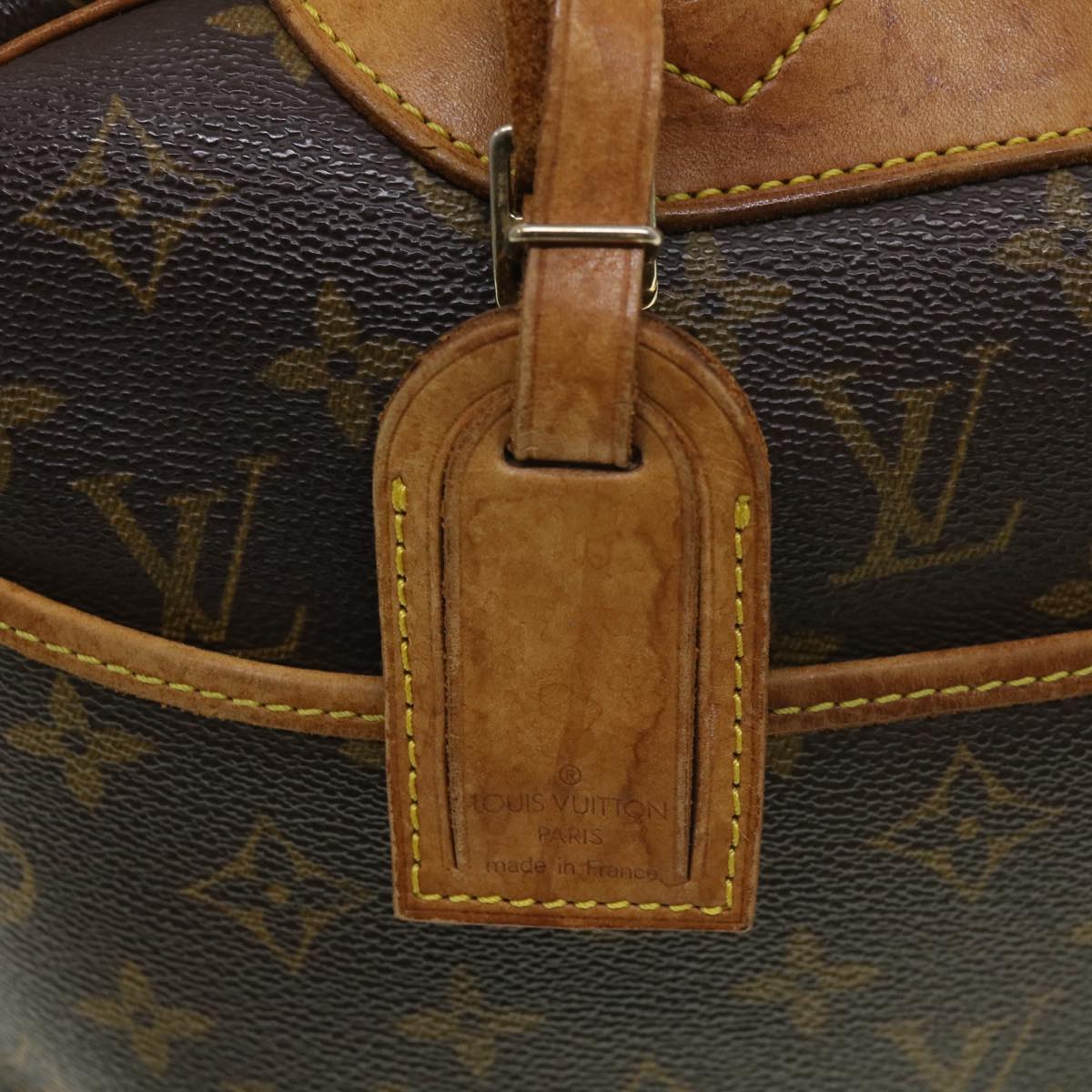 LOUIS VUITTON Monogram Deauville Hand Bag M47270 LV Auth 39187