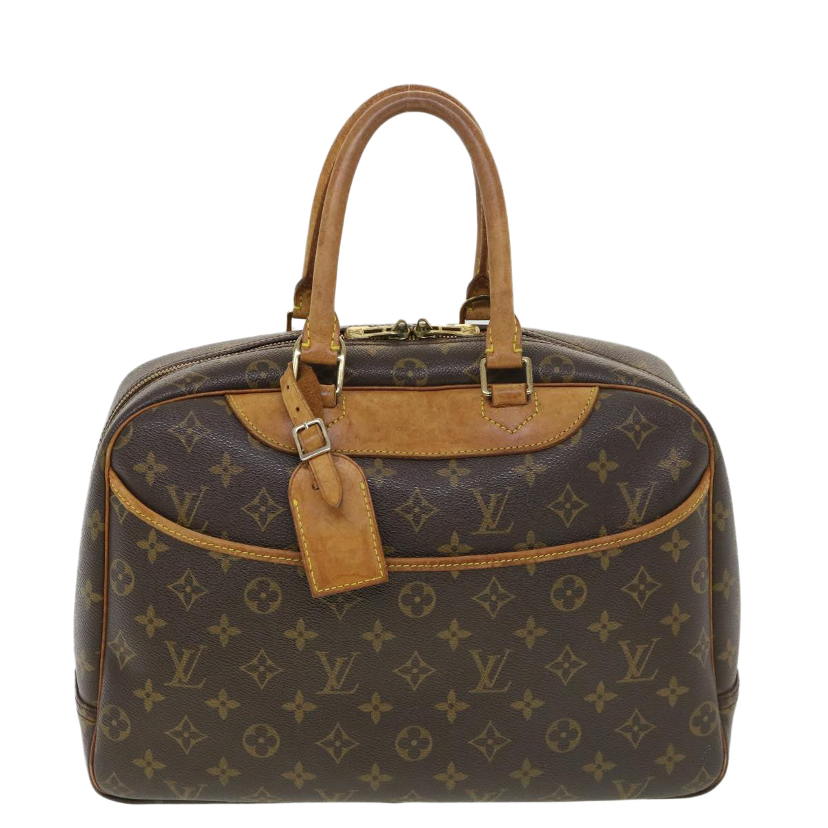 LOUIS VUITTON Monogram Deauville Hand Bag M47270 LV Auth 39187