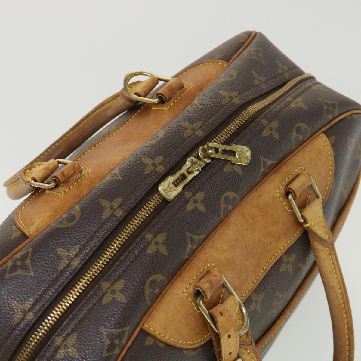 LOUIS VUITTON Monogram Deauville Hand Bag M47270 LV Auth 39187