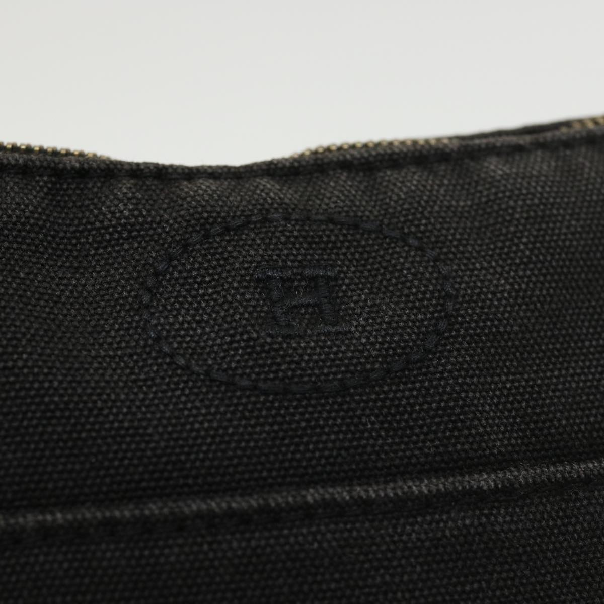 HERMES Bolide Pouch PM Canvas Black Auth 39190