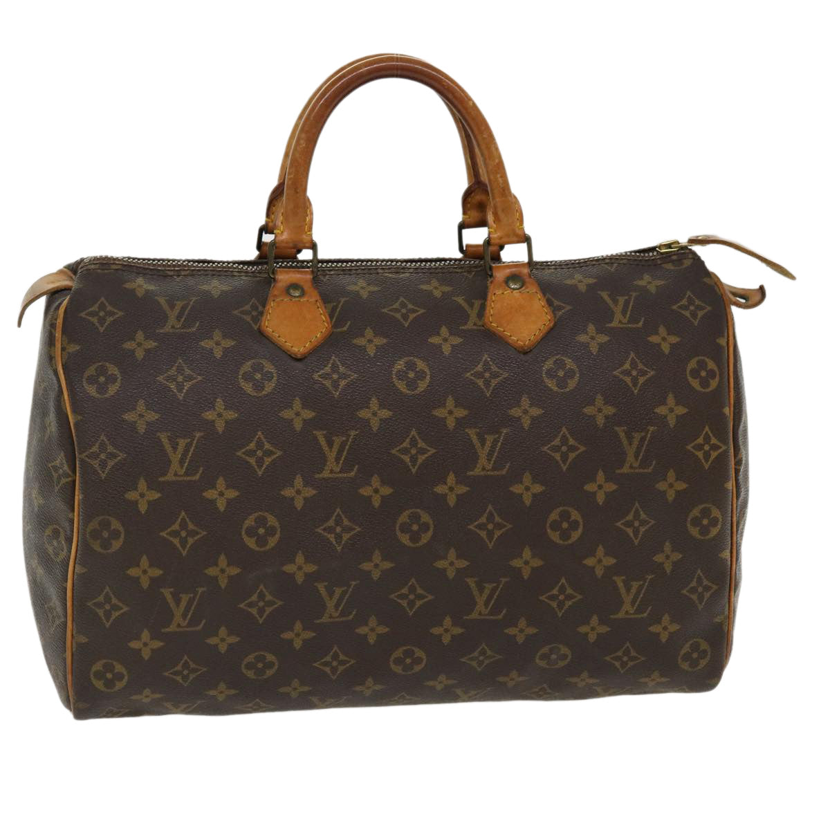 LOUIS VUITTON Monogram Speedy 35 Hand Bag M41524 LV Auth 39207