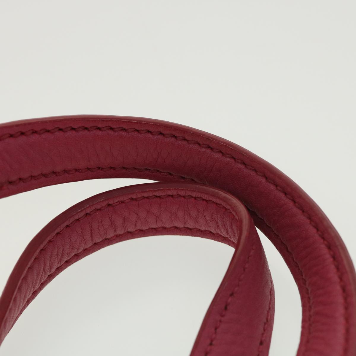 Miu Miu Vittello Caribbean Hand Bag Leather 2way Pink Auth 39223