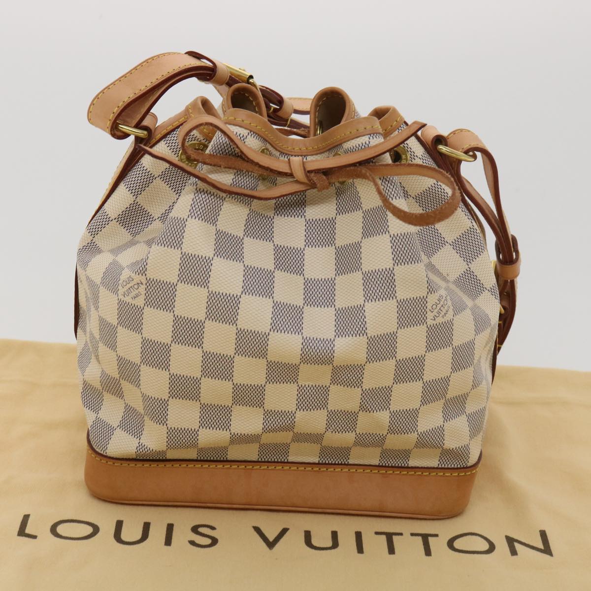 LOUIS VUITTON Damier Azur Noe BB Shoulder Bag N41220 LV Auth 39232