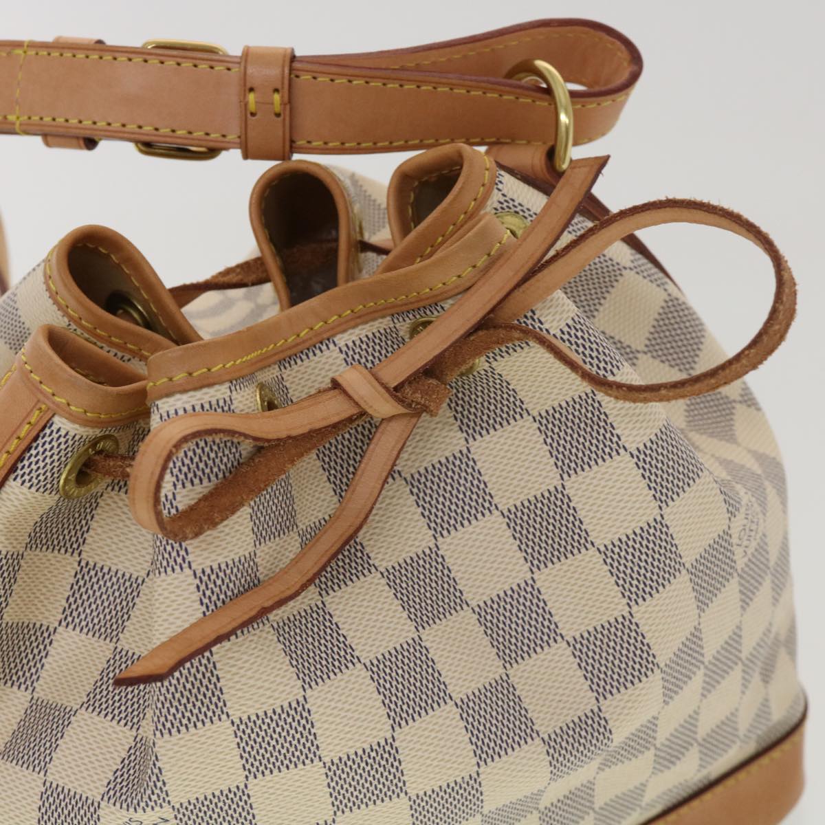 LOUIS VUITTON Damier Azur Noe BB Shoulder Bag N41220 LV Auth 39232