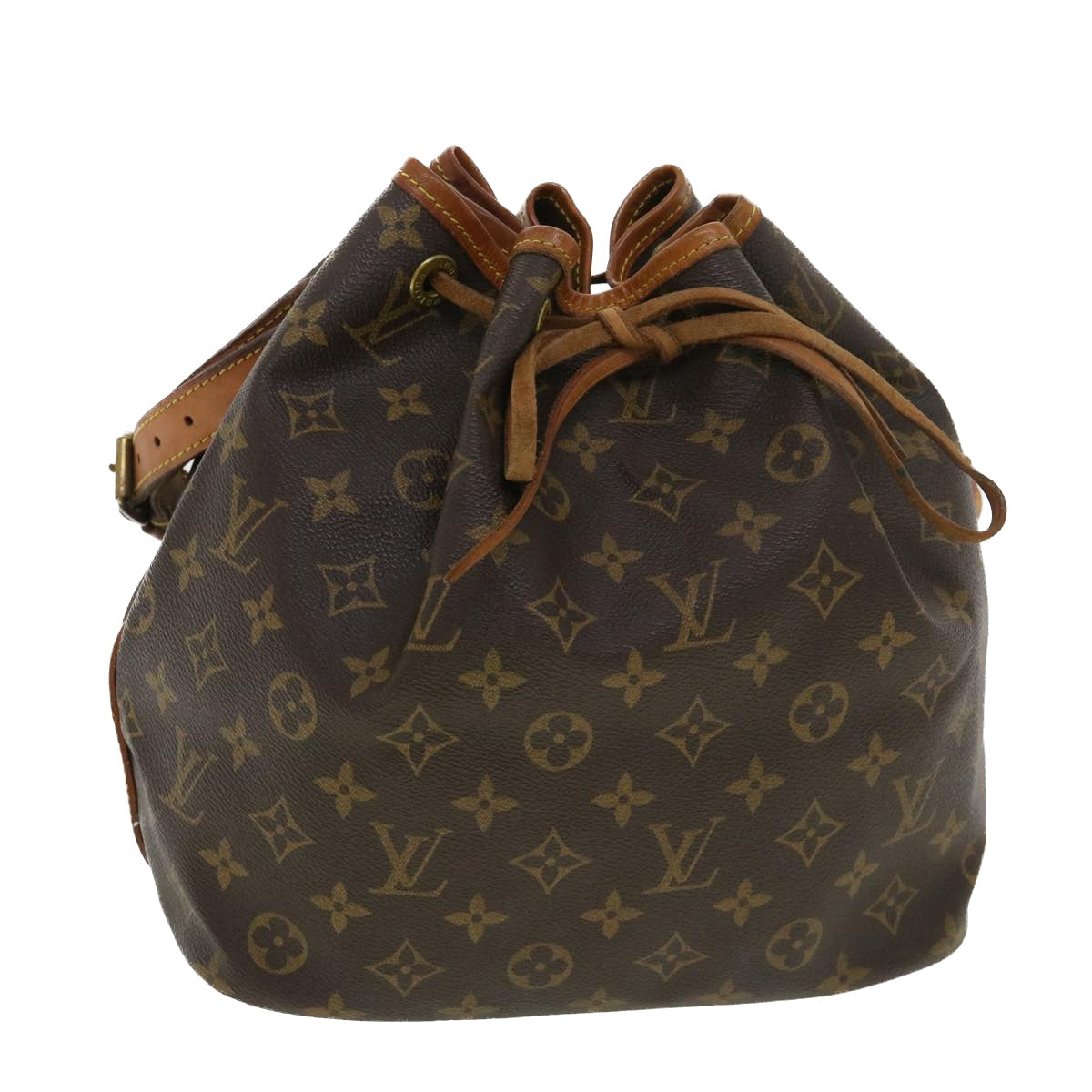 LOUIS VUITTON Monogram Petit Noe Shoulder Bag M42226 LV Auth 39246