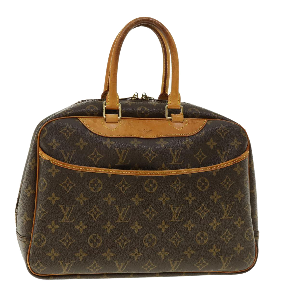 LOUIS VUITTON Monogram Deauville Hand Bag M47270 LV Auth 39259