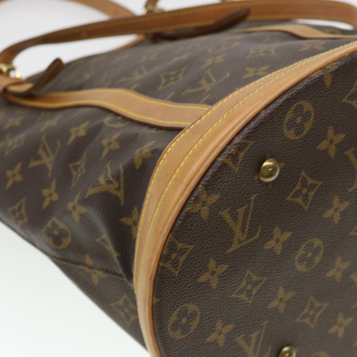 LOUIS VUITTON Monogram Bucket GM Shoulder Bag M42236 LV Auth 39261