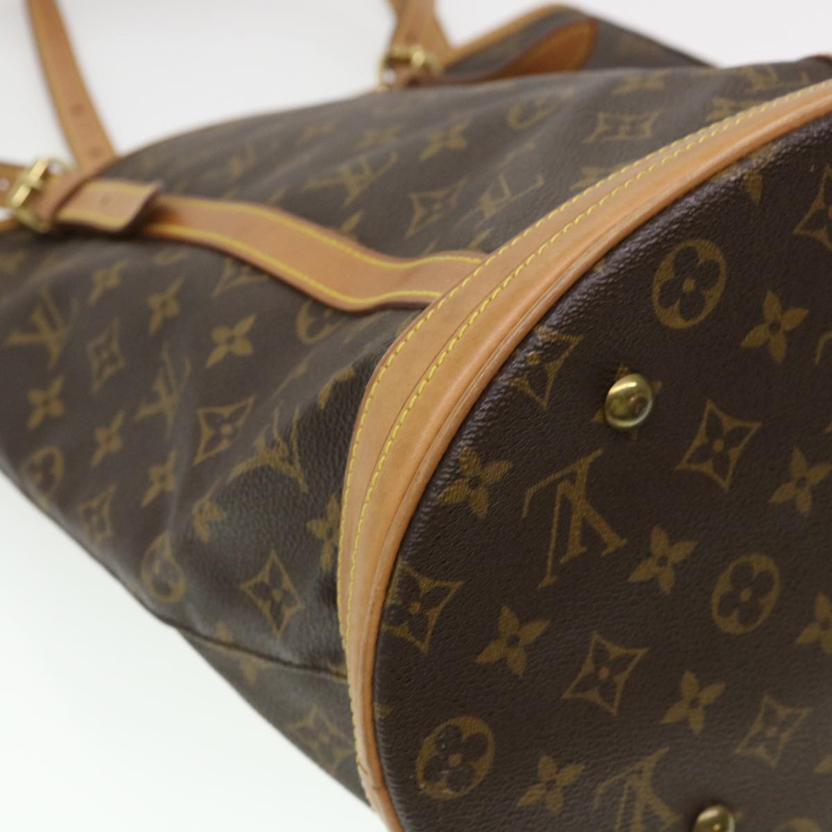 LOUIS VUITTON Monogram Bucket GM Shoulder Bag M42236 LV Auth 39261