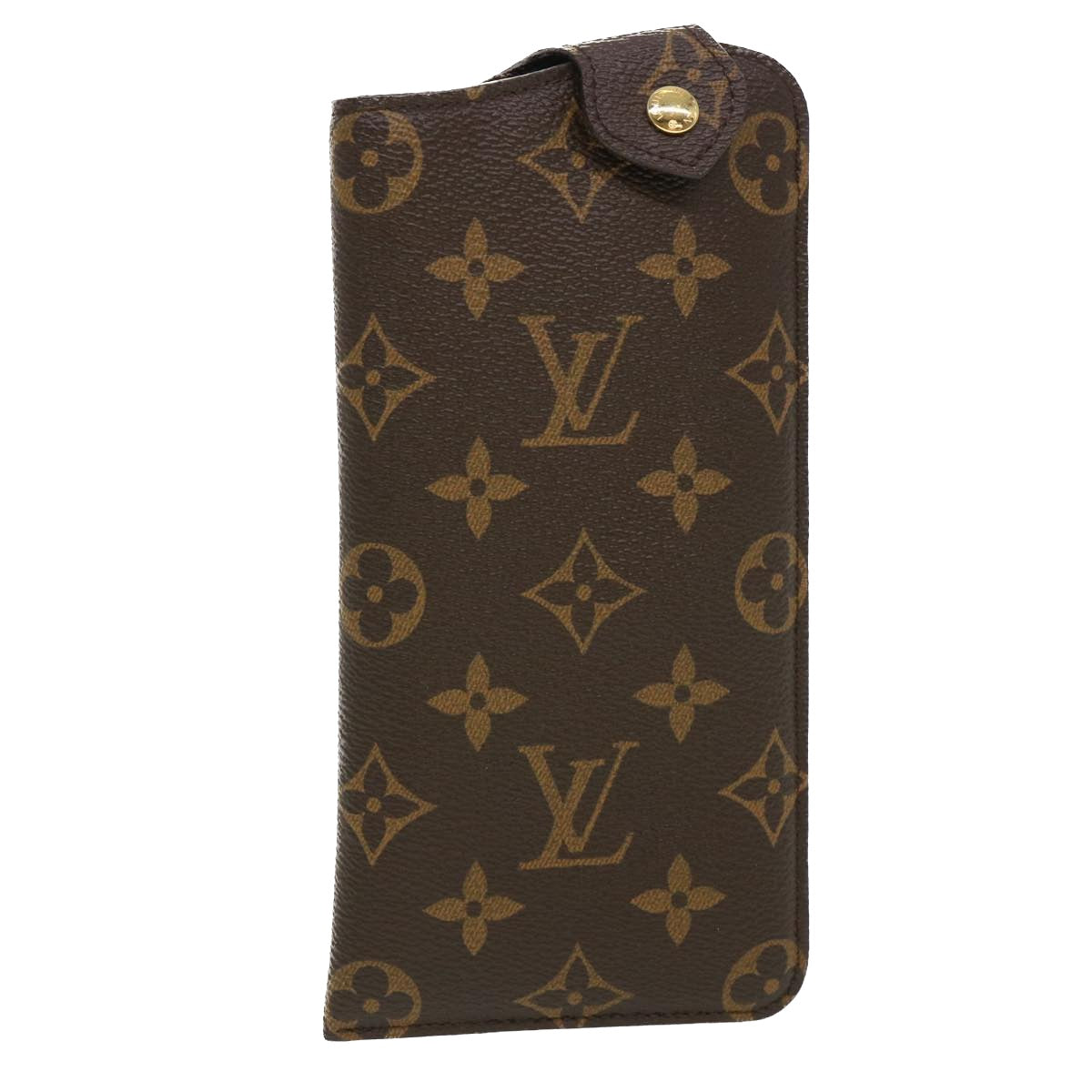 LOUIS VUITTON Monogram Etui Lunettes MM Glasses Case M66544 LV Auth 39282