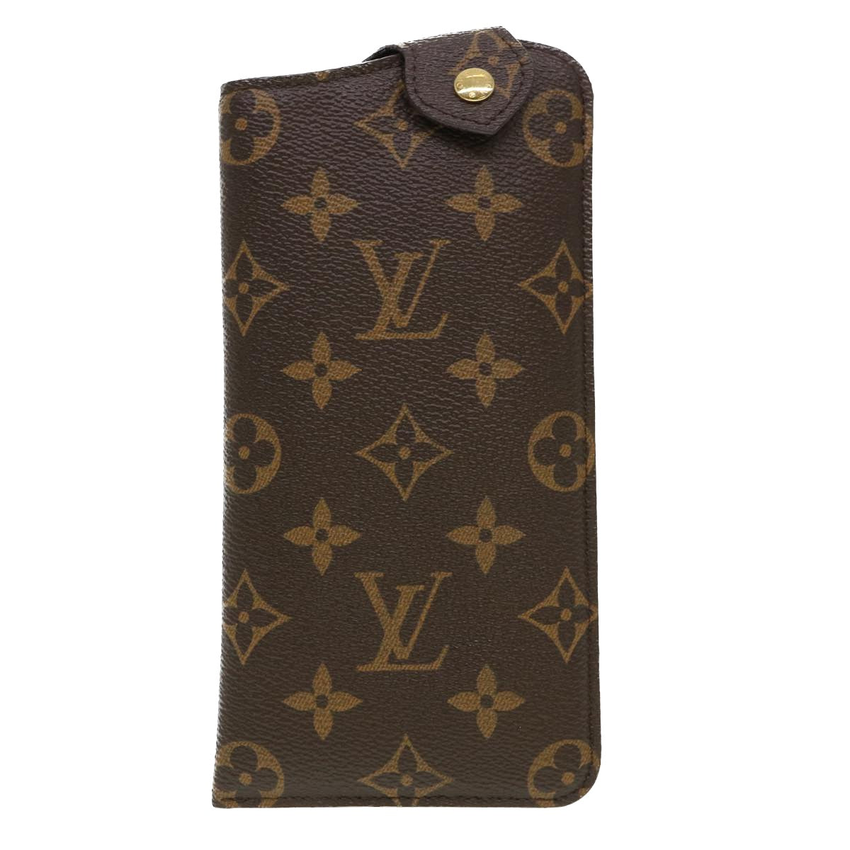 LOUIS VUITTON Monogram Etui Lunettes MM Glasses Case M66544 LV Auth 39282