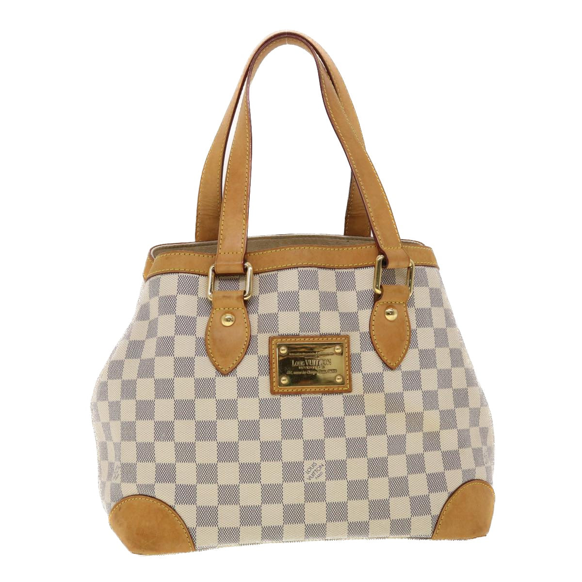 LOUIS VUITTON Damier Azur Hampstead PM Tote Bag N51207 LV Auth 39295