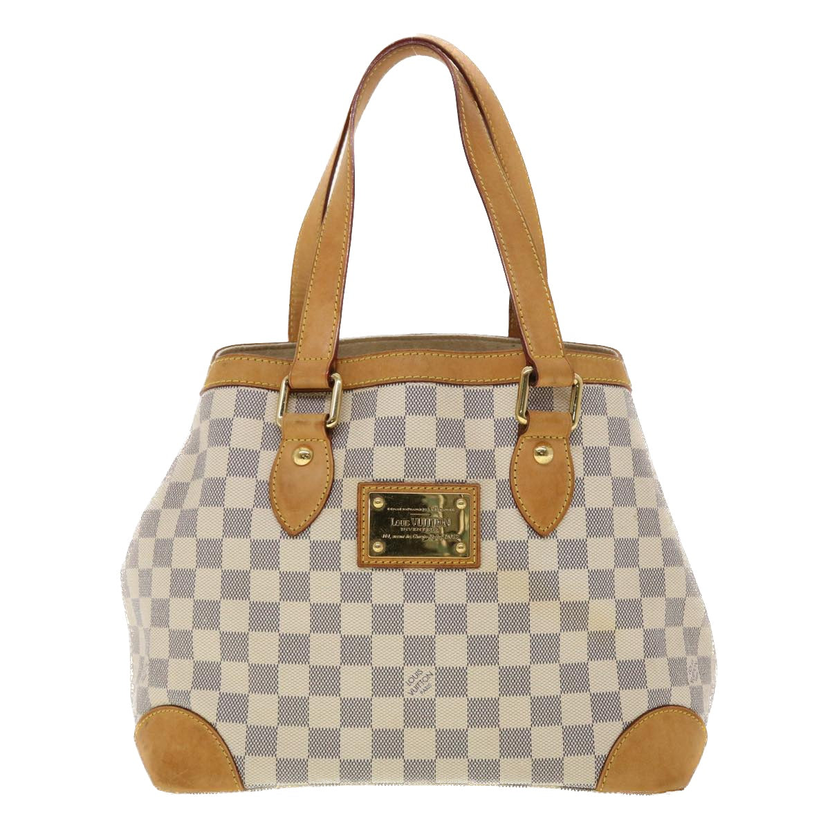 LOUIS VUITTON Damier Azur Hampstead PM Tote Bag N51207 LV Auth 39295