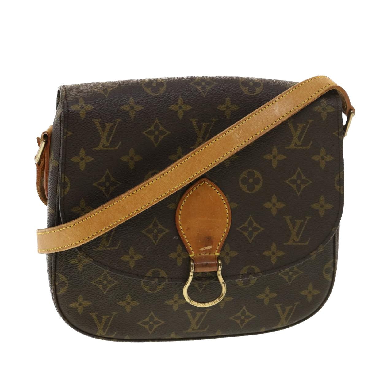 LOUIS VUITTON Monogram Saint Cloud GM Shoulder Bag M51242 LV Auth 39298