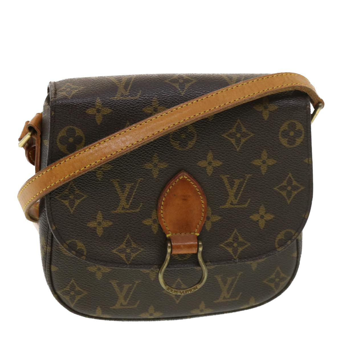 LOUIS VUITTON Monogram Saint Cloud MM Shoulder Bag M51243 LV Auth 39302