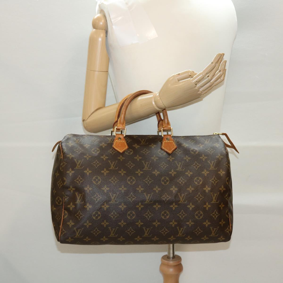 LOUIS VUITTON Monogram Speedy 40 Hand Bag M41522 LV Auth 39312