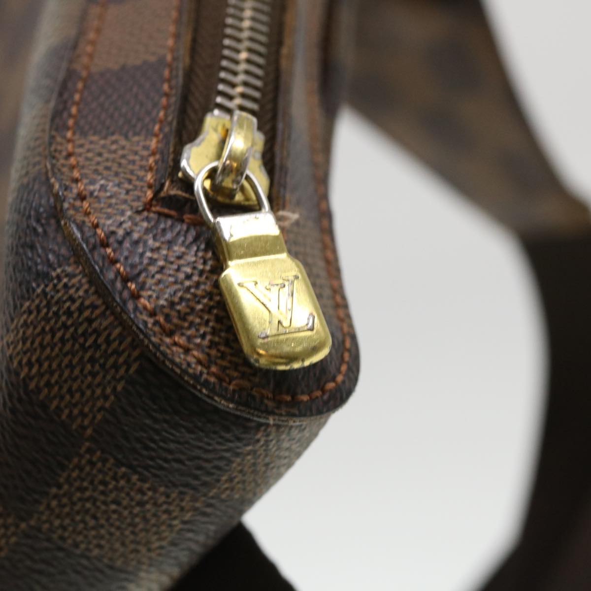 LOUIS VUITTON Damier Ebene Geronimos Shoulder Bag N51994 LV Auth 39315